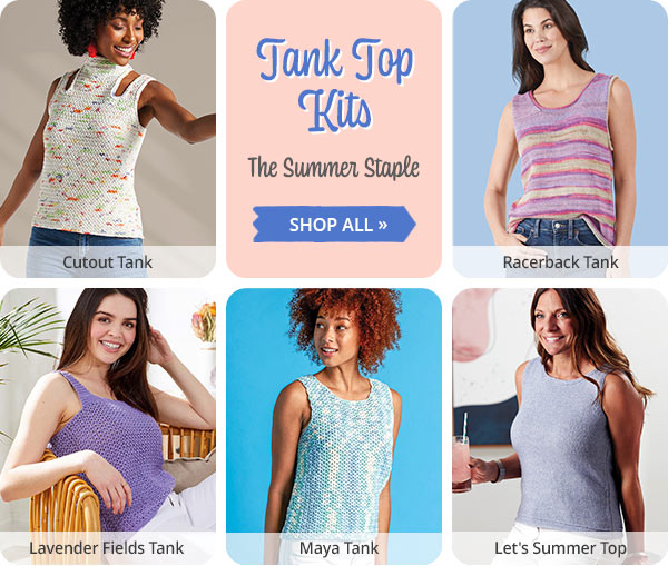  Free Pattern Friday Lotus Tank Summer Is Here Herrschners